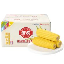 限移动端、京东百亿补贴：佳农 黄糯玉米棒 220g*8袋19.9元