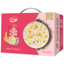 PLUS会员：达利园 奇亚籽燕麦粥早餐粥八宝粥送礼速食罐头280g*12整箱23.31元（弹窗5元券后）
