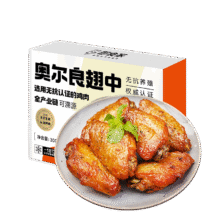 即食家奥尔良鸡翅中300g无抗生素原料空气炸烧烤炸鸡 京东自有品牌