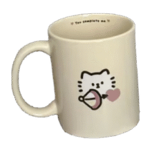 可爱猫咪陶瓷马克杯带盖射箭爱心猫【单杯】 1个 350ml7.1元（买一送一，合3.55元/件）