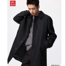 plus会员：UNIQLO 优衣库 男女同款羊毛混纺大衣 复古毛呢外套509元包邮