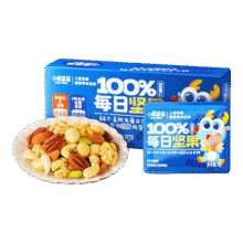 小鹿蓝蓝 儿童零食每日坚果原味10袋6种坚果 宝宝儿童零食100%纯坚果150g26.9元 (券后省10)