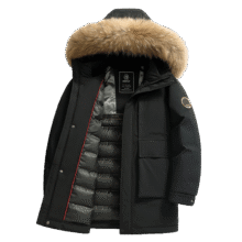 雪中飞 90绒羽绒服 男士冬季极寒中长款399元包邮