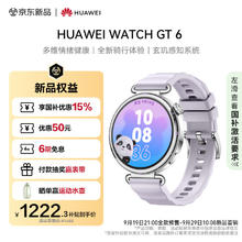 华为 HUAWEI WATCH GT 6 流光紫 41mm 智能手表1222.3元