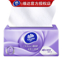 维达（Vinda）棉韧抽纸 3层 体验装 100抽 1包*0.86元