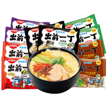 出前一丁（NISSIN）日清 进口方便面 多口味随机8袋800g组合装37元