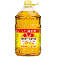 鲁花 5S物理压榨一级花生油5.7L 食用油 粮油179.9元 (每满189减10,券后省10)