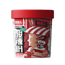 食族人活力酸辣粉110g/桶 麻辣粉丝重庆酸辣粉方便速食品休闲零食小吃