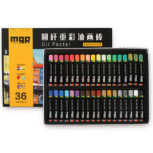 晨光（M&G）文具36色圆杆重彩油画棒专业美术油性色粉棒儿童画画初学彩绘油彩棒绘画生日开学礼物ZGM91135HX22.8元 (满3件8折,月销1000+)