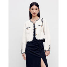 PEACEBIRD 太平鸟 秋季小香风外套A1BBD3401 白色 M108.5元