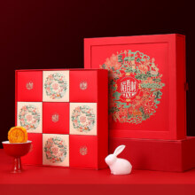 京东百亿补贴：稻香村 月饼礼盒装白莲蓉蛋黄五仁多口味月饼 福满中秋450g220.14元（需领券，合36.69元/件）