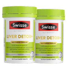 plus会员：Swisse斯维诗 2代护肝片 2.8倍奶蓟胆碱西蓝花籽护肝去油养胃120片*2瓶238.5元(需凑单)