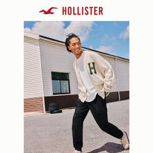HOLLISTER 霍利斯特 斜纹布工装运动慢跑休闲裤 男 KI330-4082 黑色 S (175/76A)176.69元