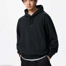 小程序：优衣库【超品好价】男装/女装连帽卫衣 长袖运动衫外套  黑色 *2件251.44元（需领券，合125.72元/件）