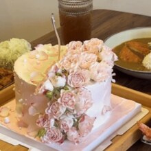 秘境鹿屿CAKE生日蛋糕·冰淇淋·动物奶油 繁花之路折射泡泡玫瑰6英寸生日蛋糕兑换券·1张原价99元，现价仅售69.9元