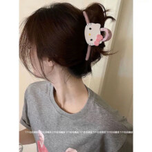 hellokitty粉色抓夹女后脑勺盘发鲨鱼夹2025新款发量多发夹子头饰 粉色KT猫抓夹一个1元（需领券）