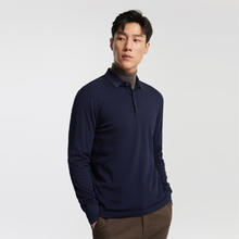 YOUNGOR 雅戈尔 男士长袖POLO 衫莫代尔混纺精致工艺