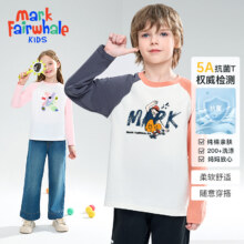 Mark Fairwhale 马克华菲 男女童春秋纯棉抗菌长袖T恤 2件（110~160码） 多款新低35.5元包邮（17.75元/件）