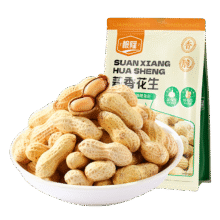 粮隆 蒜香花生500g 带壳坚果炒货休闲食品下酒菜 办公室零食小吃3.7元