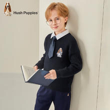 Hush Puppies 暇步士 儿童秋冬保暖混纺休闲线衣毛衣券后79元
