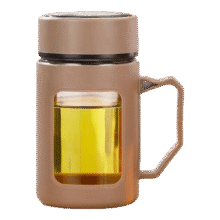 玻璃水杯礼物大容量男女生带盖泡茶饮水 500ml 1只3.11元