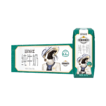 现代牧业 纯牛奶  6.4g蛋白质 24盒 200ml × 3件