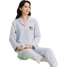 有棵树 80支纯棉 男女家居服套装