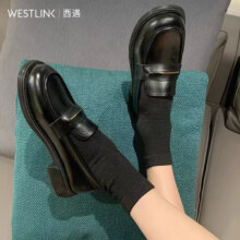 西遇  法式一脚蹬软底小皮鞋71.88元