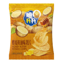 脆升升蜂蜜黄油薯片小包约16g*16包16.9元（需领券）