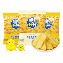 脆升升黄金薄脆薯条10袋香脆蜂蜜黄油休闲小吃土豆零食薯条薯片 黄金薄脆原味10袋13.8元 (券后省4)