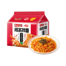 白象 方便面 大辣娇 卫龙联名辣条拌面大面筋辣条地道麻辣味123g*5包9.5元(需学生会员)
