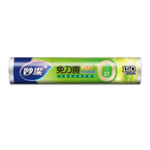 妙洁免刀撕PE保鲜膜150米大号经济装24.9元 (月销4000+)