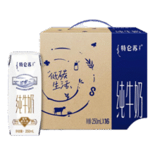 特仑苏纯牛奶 250ml*16瓶/箱【送礼好物】52.9元 (满59减10,券后省12,月销3000+)
