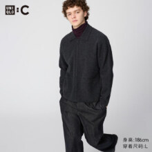 20点开始、PLUS会员：UNIQLO 优衣库 羊毛拉链茄克 481242399元包邮（需用券）