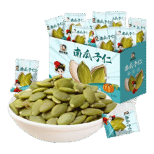 贵妃驾到南瓜子仁独立包装原味无壳免剥优选大颗粒休闲零食50包/箱500g 01 优选南瓜子仁25.9元 (券后省24)