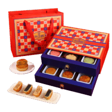 再降价，PLUS会员:贺团圆 月饼礼盒 双层抽屉6味12饼/720g34.99元
