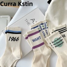 Curra Kstin早秋新款袜子女中筒袜透气花边蝴蝶结刺绣无骨袜E￥9.99 3.3折