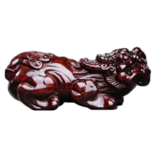 沐恩印度小叶紫檀手把件小摆件高油密老料 长款貔貅67*28*26mm388元 (每满300减40,券后省10)