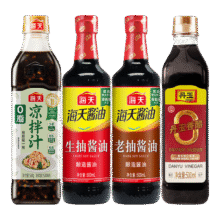 海天0脂凉拌汁 凉拌菜万能调料汁 0脂肪油醋汁调料凉菜沙拉酱油调味品 【4件套】0脂凉拌汁+生抽老抽+醋17.9元（需领券）