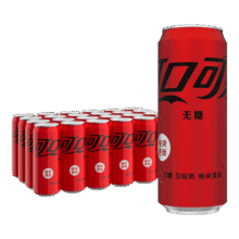 CocaCola/可口可乐 零度可乐 饮料 330ml *24罐43.9元（需领券）
