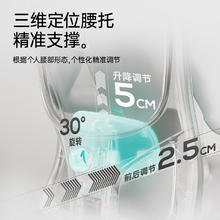 黑白调 P5人体工学椅电脑椅家用舒适久坐办公椅可躺椅子电竞座椅415.65元
