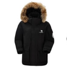 骆驼（CAMEL）户外极寒派克工装毛领情侣款羽绒服保暖加厚中长款外套598.41元