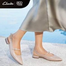 码全，Clarks 其乐 Sensa15 Shine 女士羊皮尖头后空方跟单鞋新低311.55元包邮