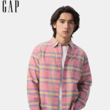 2025春季新款 ！Gap 盖璞 男士美版基础款纯棉长袖衬衫 488512￥60.00