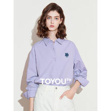 TOYOUTH 初语 纯棉翻领衬衫（2色可选）74.5元