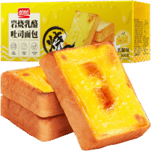 盼盼 岩烧乳酪吐司面包 500g*1箱7.51元（88vip全能卡5.51元）
