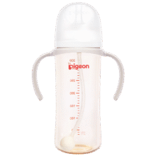 贝亲（Pigeon）自然离乳 PPSU重力球吸管双把手奶瓶 330mL 12月+ AA253121.63