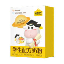 认养一头牛DHA 配方学生奶粉400g 6-12岁儿童成长牛奶粉 守护记忆力 送礼58.5元 (券后省0.76)
