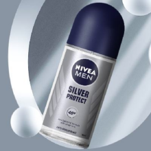 临期品：NIVEA 妮维雅 原装进口抑汗爽身走珠 银离子防御系列 50ml X3件 效期至26年4月19.35元（合6.45元/件）
