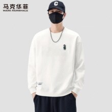 舒适透气！Mark Fairwhale 马克华菲 男士潮流印花圆领卫衣￥32.30 3.2折